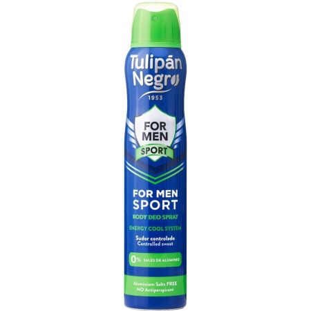 Tulipán Negro For Men Sport Desodorante Spray Desodorante controla el sudor sin sales de aluminio 200 ml