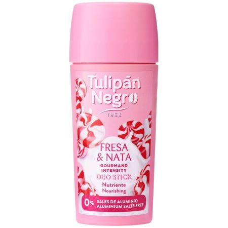 Tulipán Negro Fresa & Nata Desodorante Stick Desodorante sin alcohol antitranspirante para sudor controlado con exótica fragancia 50 ml