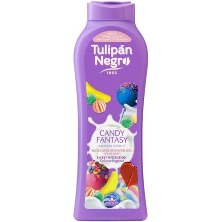 Tulipán Negro Candy Fantasy Gel De Baño Y Ducha Gel de ducha dulce hidratación y deliciosa fragancia 650 ml