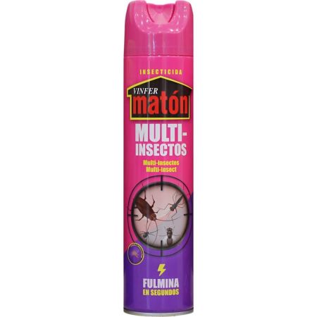 Vinfer Matón Multi-Insectos Insecticida Insecticida válido tanto para insectos voladores como rastreros, incluido el mosquito tigre 600 ml