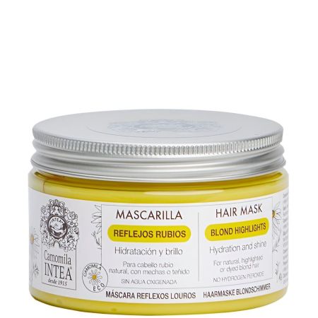 Camomila Intea Mascarilla Reflejos Rubios Mascarilla reparadora y protectora para cabello rubio natural teñido o aclarado 250 ml