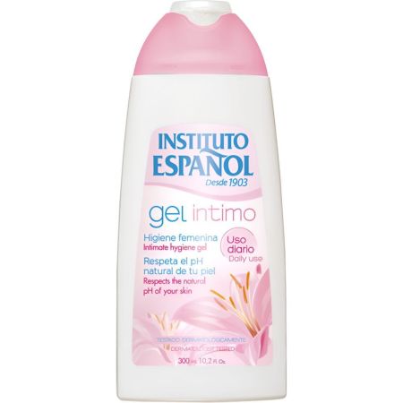 Instituto Español Gel Íntimo Uso Diario Gel de higiene íntima protege e hidrata para el cuidado e higiene femenina de uso diario 300 ml