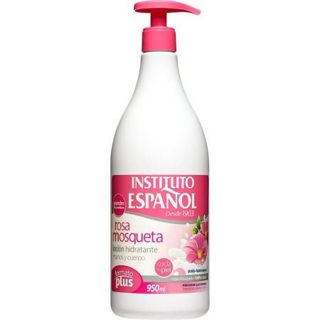 Instituto Español Rosa Mosqueta Loción Hidratante Loción corporal hidratante para manos y cuerpo previene las estrías 950 ml