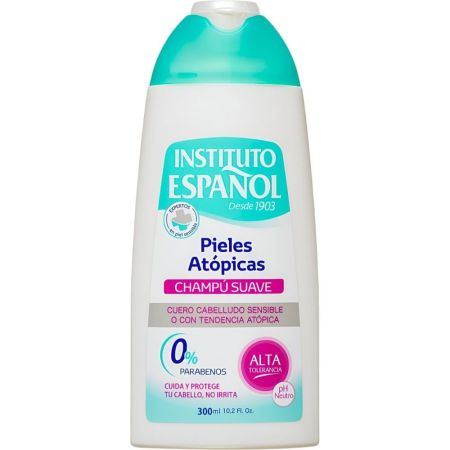 Instituto Español Pieles Atópicas Champú Suave Champú extrasuave cuida y protege el cabello sensible o con tendencia atópica 300 ml