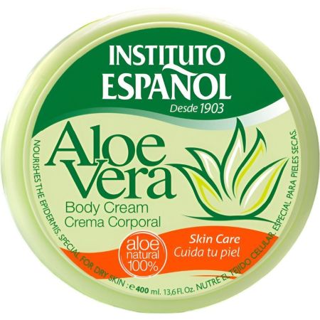 Instituto Español Aloe Vera Crema Corporal Crema corporal nutritiva previene o eliminaa pequeñas estrías y arrugas prematuras