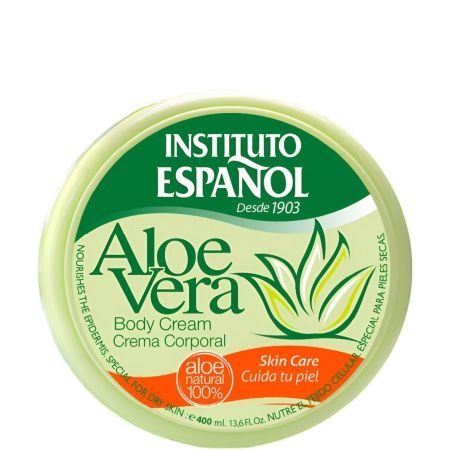 Instituto Español Aloe Vera Crema Corporal Crema corporal nutritiva previene o eliminaa pequeñas estrías y arrugas prematuras