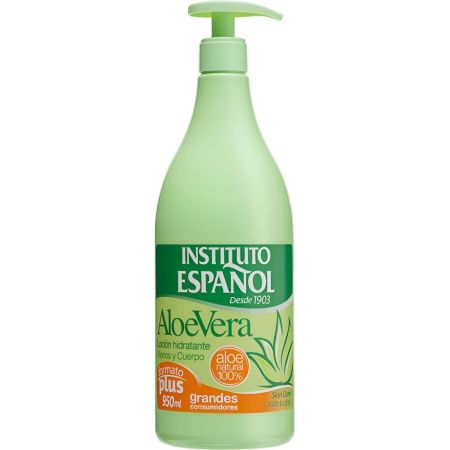 Instituto Español Aloe Vera Loción Hidratante Loción corporal para manos y cuerpo ofrece excelente hidratación para piel más fresca joven y saludable