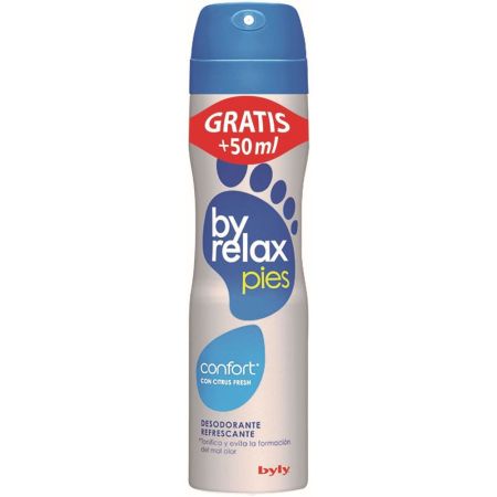 Byly By Relax Pies Desodorante Spray Formato Especial Desodorante refrescante para pies tonifica y evita el mal olor 250 ml