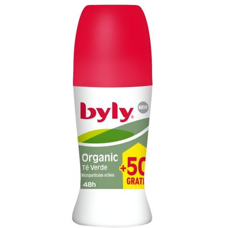 Byly Organic Desodorante Roll-On Desodorante sin perfume elimina neutraliza y previene el mal olor hasta 72 horas 75 ml