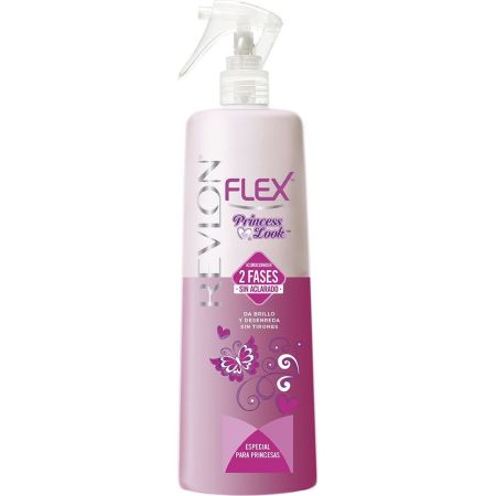 Flex Princess Look Acondicionador 2 Fases Sin Aclarado Acondicionador extrasuave aporta brillo y desenreda sin tirones 400 ml