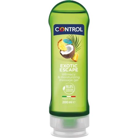 Control Lubricante Exotic Escape 2in1 Massage & Pleasure Lubricante ligero no mancha apto para masaje o estimulación 200 ml