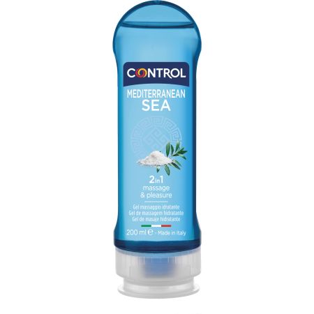 Control Lubricante Mediterranean Sea 2in1 Massage & Pleasure Lubricante ligero no mancha apto para masaje o estimulación 200 ml