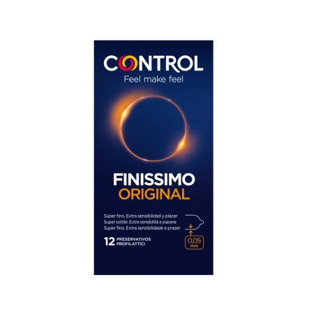 Control Finissimo Original Preservativos Preservativos súper finos para una mayor sensibilidad y adaptabilidad 12 uds