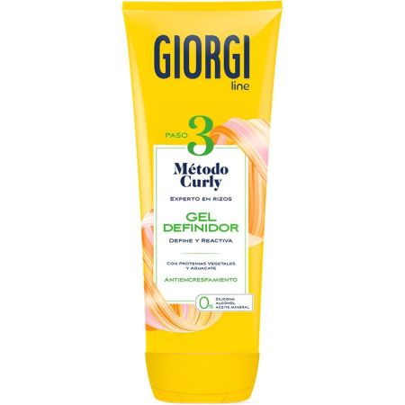 Giorgi Gel Definidor Método Curly Paso 3 Gomina gran definición rizos naturales y sin encrespamiento 250 ml