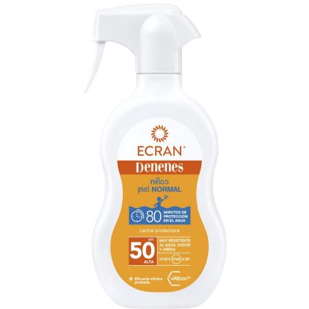 Ecran Denenes Leche Protectora Niños Piel Normal Spf 50 Spray solar refuerza las defensas antioxidantes de la piel 270 ml