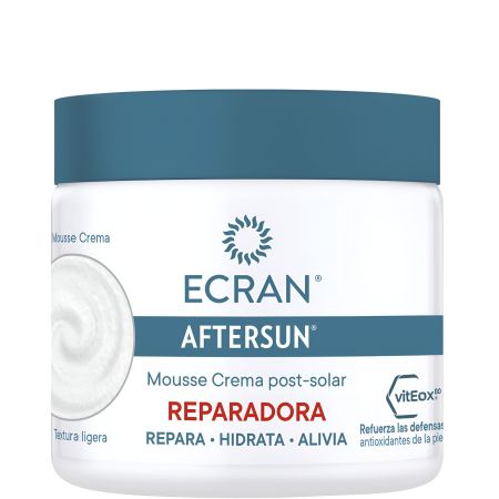 Ecran After Sun Reparadora Mousse After sun hidratante refuerza las defensas antioxidante de la piel 350 ml