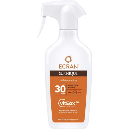 Ecran Sunnique Viteox80 Leche Protectora Spf 30 Leche solar corporal protege contra quemaduras solares 270 ml