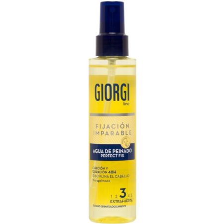 Giorgi Fijación Imparable Agua De Peinado Perfect Mix Nº3 Agua de peinado extrafuerte moldea el cabello corto dominando mechones rebeldes 48 horas 150 ml