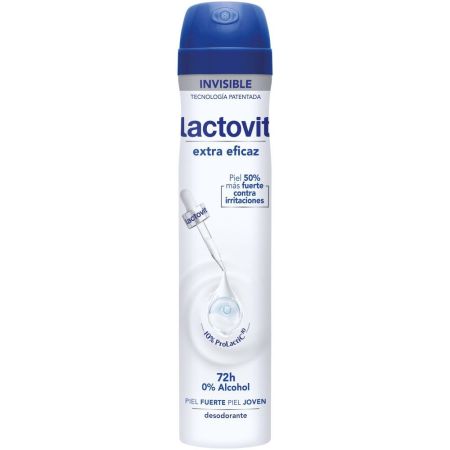 Lactovit Extra Eficaz Desodorante Spray Desodorante 0% alcohol antiirritaciones  portección 48 horas 200 ml