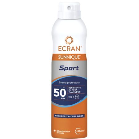 Ecran Sunnique Sport Bruma Protectora Spf 50 Protector solar aporta frescor instantáneo y deja respirar la piel 250 ml