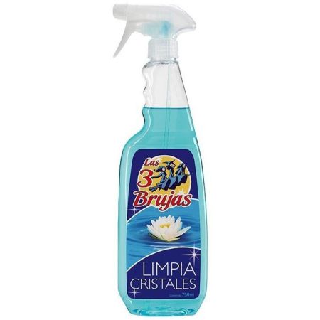 Las 3 Brujas Limpia Cristales Limpia cristales elimina rastros y marcas de cristales y espejos con agradable aroma a limpieza 750 ml