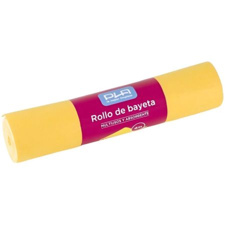 Pla  Pla bayeta rollo amarillo precortado 4 metros.