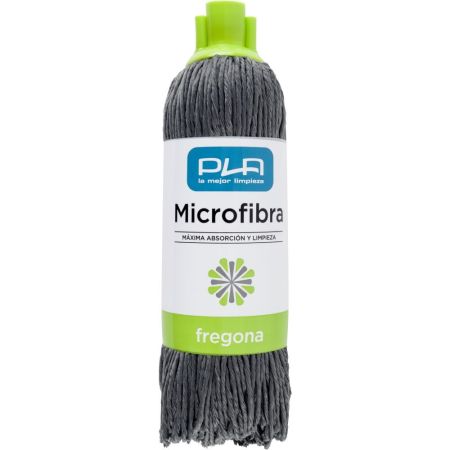 Pla Microfibra Fregona Gris Fregona de microfibra gran capacidad de absorción y gran poder de limpieza