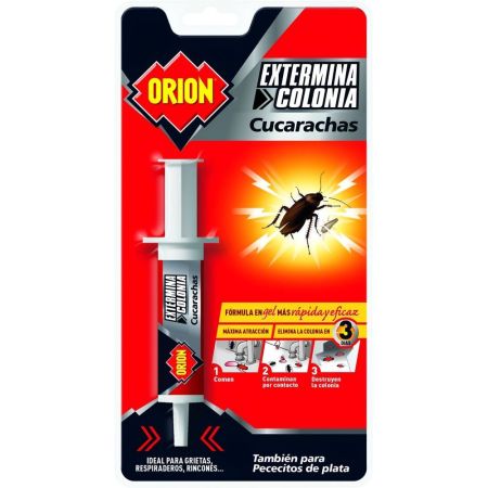 Orion Insecticida Extermina Colonia Cucarachas Insecticida ideal para grietas y rincones y actúa con efecto retardado sobre las cucarachas