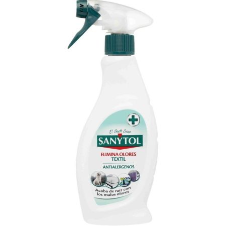 Sanytol Elimina Olores Textil Antialérgenos Desinfectante sin lejía elimina malos olores y bacterias de la ropa 500 ml