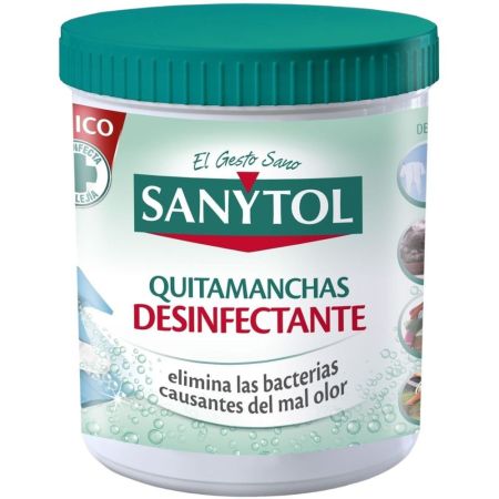 Sanytol Quitamanchas Desinfectante Quitamanchas desinfectante en polvo para lavadora elimina bacterias 450 gr