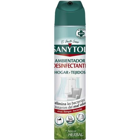 Sanytol Ambientador Desinfectante Hogar Y Tejidos Desodorizante y desinfectante de hogar y tejidos elimina bacterias y mal olor 300 ml