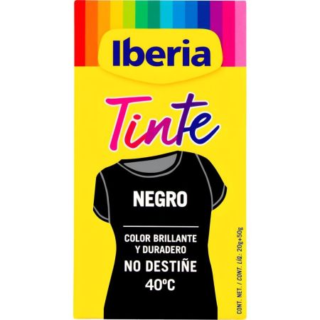 Iberia Tinte Para La Ropa Tinte a mano o a máquina para un color intenso y brillante con máxima fijación 2 uds