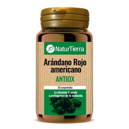 Naturtierra Arándano Rojo Americano Complemento Alimenticio Complemento alimenticio ayuda a retrasar el envejecimiento 30 uds