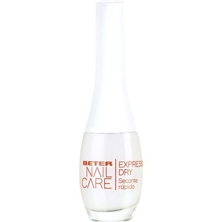 Beter Nail Care Express Dry Esmalte de uñas reduce el tiempo de secado del esmalte a la vez que protege la superficie