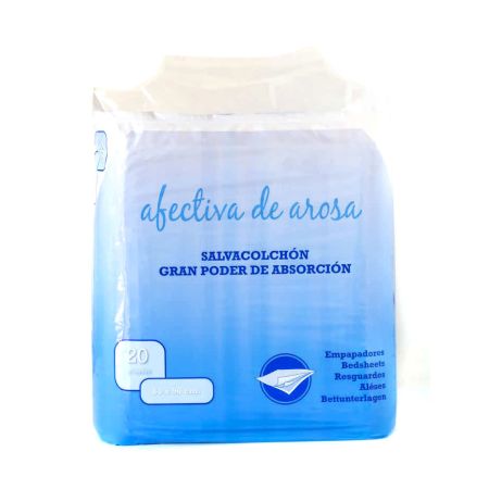 Afectiva Salvacolchón Gran Poder De Absorción Empapador absorbente desechable 60x90 cm 20 uds