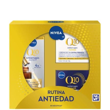 Nivea Q10 Antiarrugas Estuche Tratamiento completo antiedad 24 horas acción antiarrugas piel más firme en 7 días