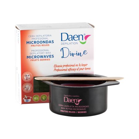 Daen Divine Frutos Rojos Microondas Cera Depilatoria Cera caliente para microondas depilación eficaz de larga duración 90 gr