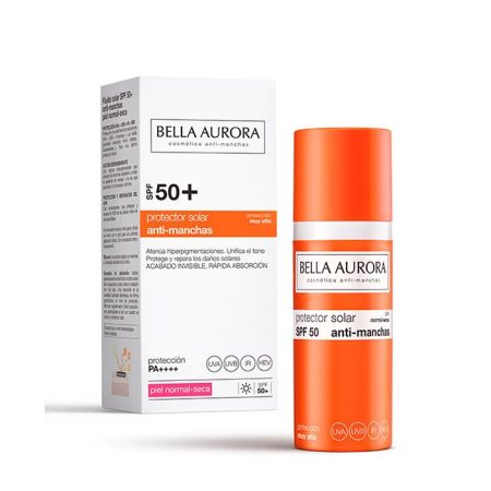 Bella Aurora Protector Solar Anti-Manchas Spf 50+ Piel Normal- Seca Protector solar hidratante antimanchas 50 ml