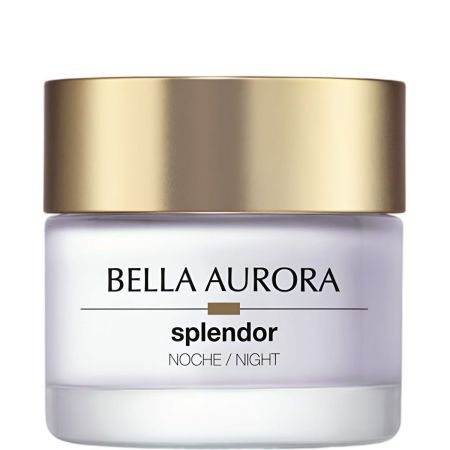 Bella Aurora Splendor Crema Regeneradora Noche Crema de noche antimanchas y regeneradora redensifica reduce arrugas y líneas de expresión 50 ml