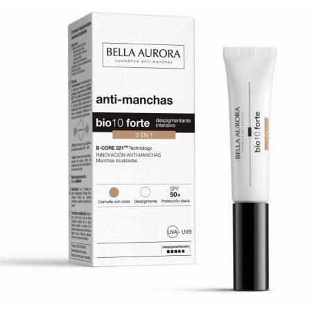 Bella Aurora Bio10 Forte Despigmentante Intensivo 3 En 1 Spf 50+ Corrector líquido antimanchas despigmentante 10 ml