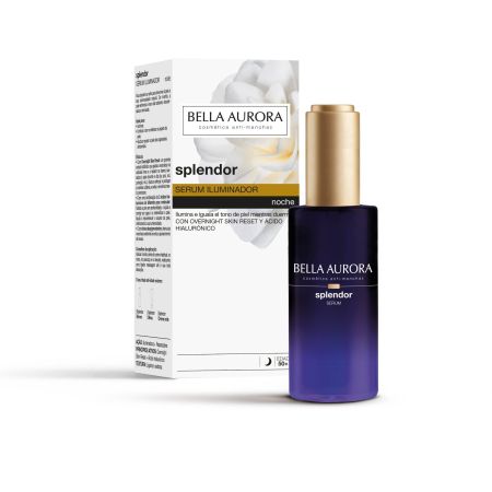 Bella Aurora Splendor Serum Iluminador Noche Serum de noche iluminador unifica el tono y mejora el aspecto 30 ml