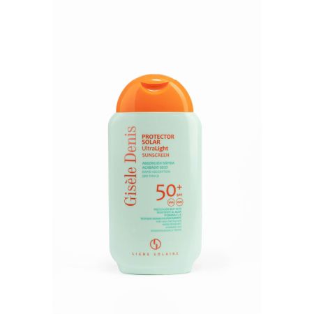 Gisele Denis Ultralight Protector Solar Spf 50+ Protector solar ultraligero resistente al agua de rápida absorción hidrata y nutre 200 ml