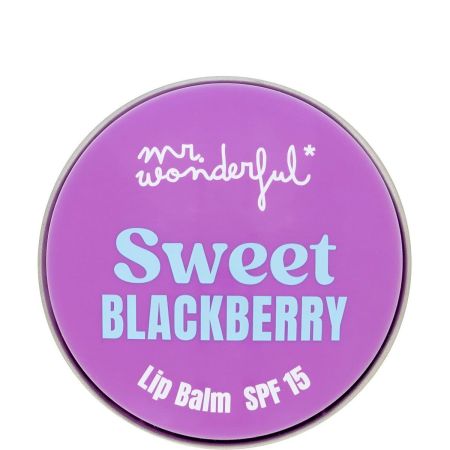 Mr Wonderful Lip Balm Sweet Blackberry Spf 15 Bálsamo labial con fórmula hidratante ofrece un riquísimo aroma a mora