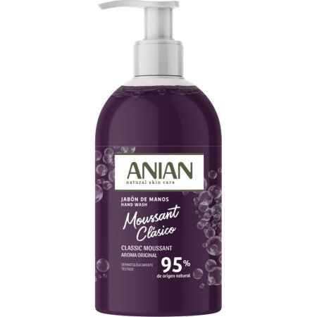 Anian Moussant Clásico Jabón De Manos Jabón de manos con aroma tradicional  efecto evocador 95% de origen natural 500 ml