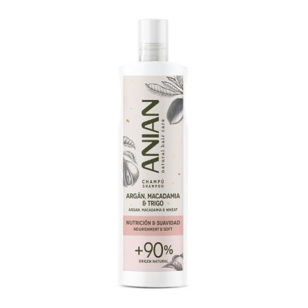 Anian Natural Hair Care Nutrición Y Suavidad Champú Champú vegano limpia en profundidad y repara el cabello dañado aportando brillo 400 ml