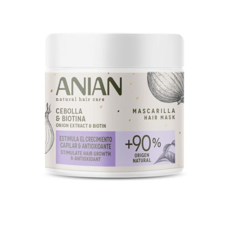 Anian Cebolla & Biotina Mascarilla Mascarilla estimula el crecimiento y fortalece el cabello evitando la rotura 350 ml