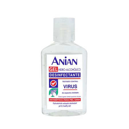 Anian Gel Hidro-Alcohólico Desinfectante Virus Higienizante de manos antiséptico para una piel sana 100 ml