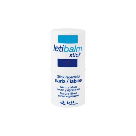 Leti Balm Stick Reparador Nariz / Labios Bálsamo reparador diseñado para actuar sobre la delicada piel de la nariz y los labios 4 gr