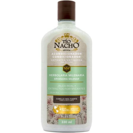 Tío Nacho Herbolaria Milenaria Acondicionador Acondicionador anticaída nutritivo cabello más fuerte 330 ml