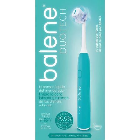 Balene Duotech Cepillo De Dientes Cepillo de dientes eléctrico limpia la cara interna externa y superficie